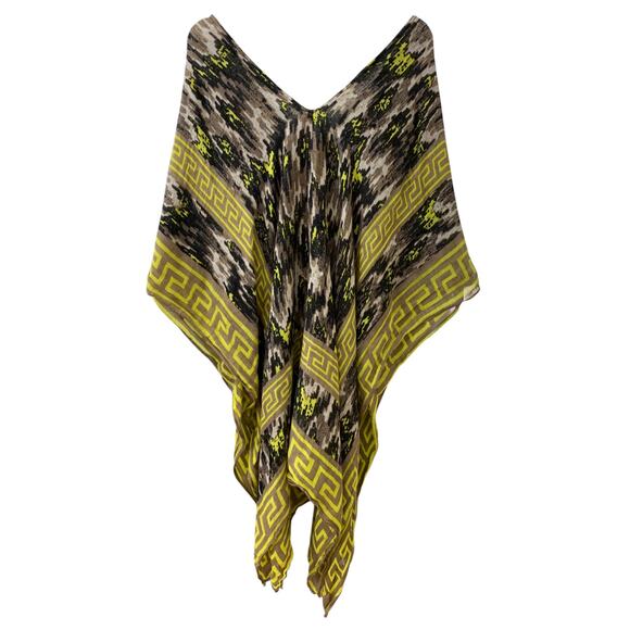 Theodora & Callum Kimono Kaftan Cover Up Tunic Boho Resort Linen Women’s O/S - Picture 4 of 4